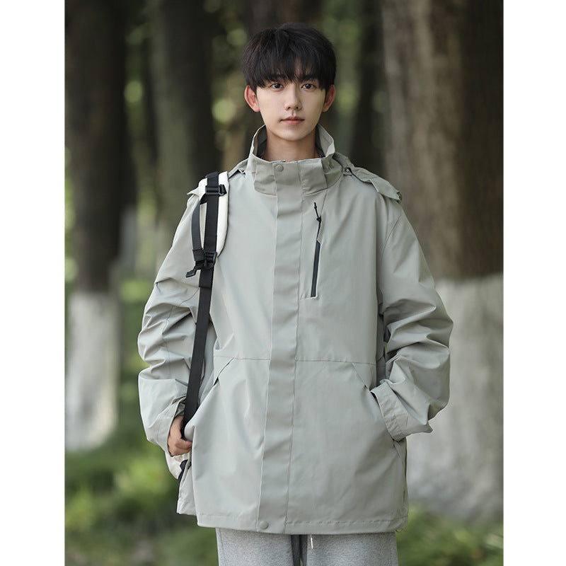 Jack Chuanyang Mountain Trendy Brand Outdoor Rush Jacket Couple's Jacket Men's and Women's Three-in-One Removable Windproof Waterproof Suit