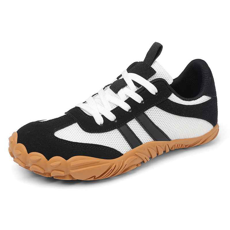 Factory Outlet Flying Woven Wide Shoe Last Barefoot Shoes Soft Sole Non-slip Indoor Fitness Shoes Couple Flat Foot Sports Casual Shoes