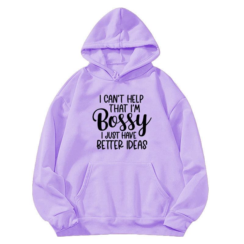 bestter ideas printed hooded hoodie autumn and winter European and American women's jacket coat foreign trade cross-border