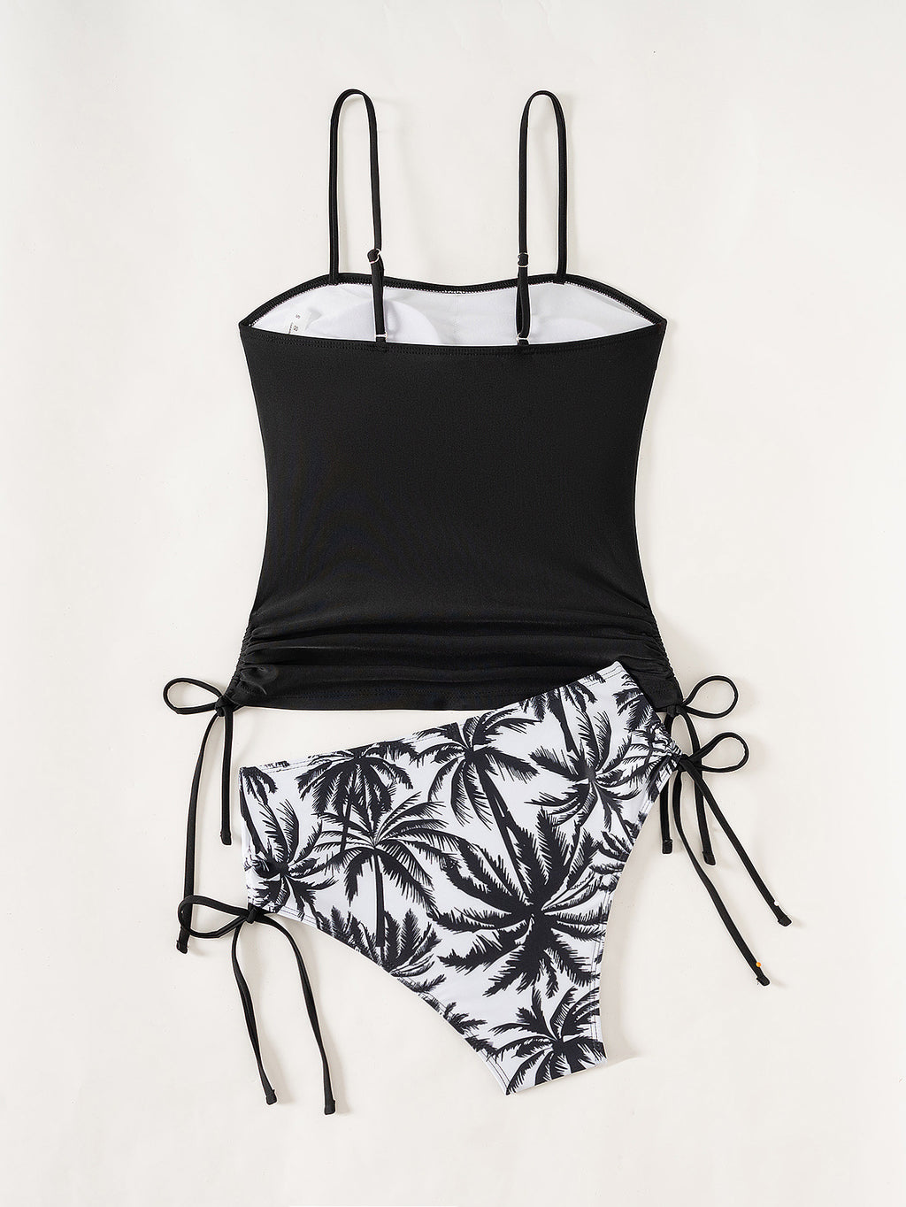 Billion Swimming 2024 New European and American Swimwear Printed High Elasticity Conservative Split Women's plus size Swimsuit Tankini