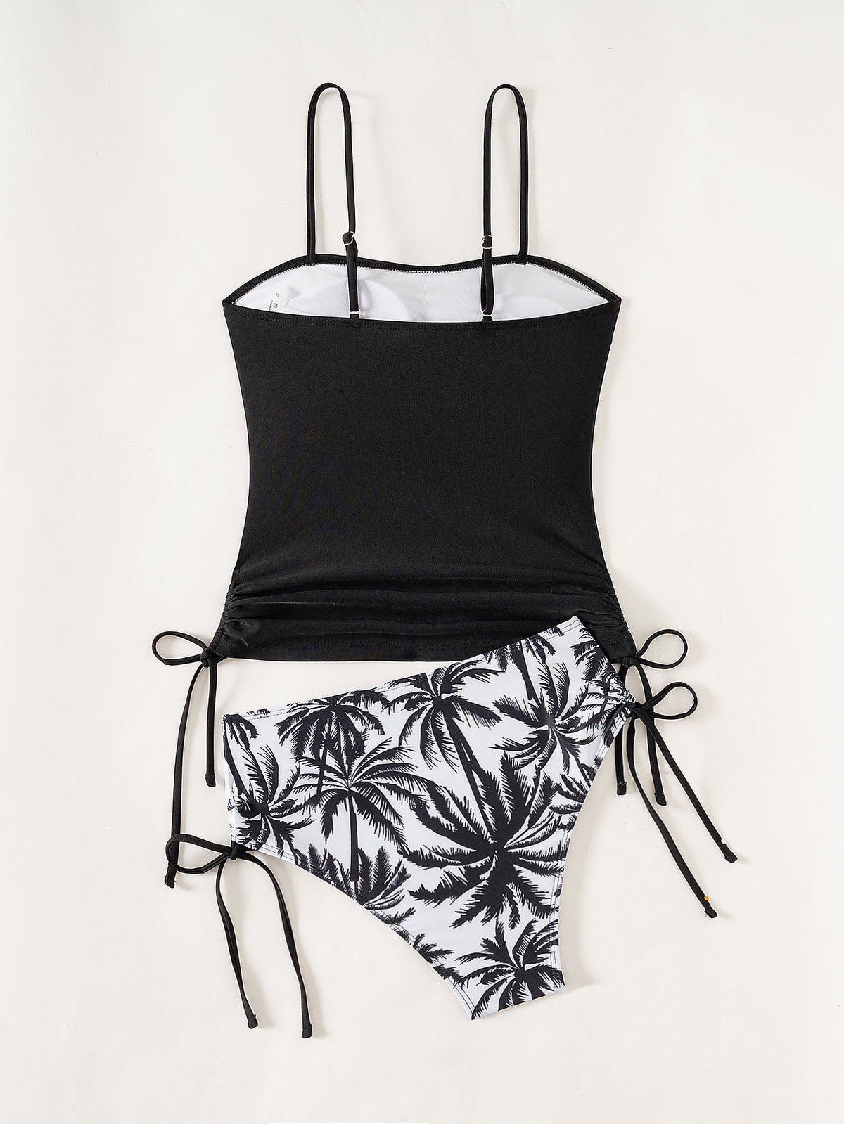 Billion Swimming 2024 New European and American Swimwear Printed High Elasticity Conservative Split Women's plus size Swimsuit Tankini