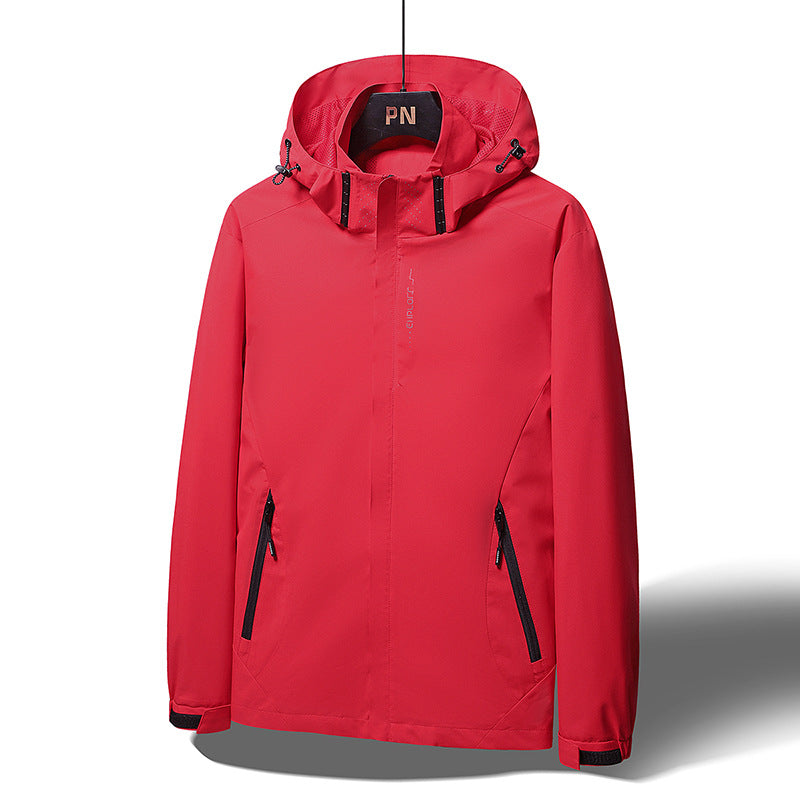 2025 New Spring and Autum Men's and Women's Jackets, Couple Jackets, Outdoor Single-Layer Water-Repellent Breathable Windbreakers