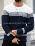 New Versatile Trendy Sweater Men's Autumn and Winter Knitted Pullover