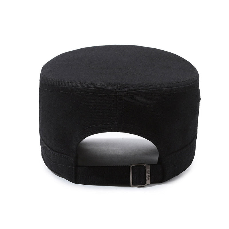 Hat Men's Single Hat Flat Top Hat Single Hat Men's Middle-aged Sun Hat Spring and Autumn Sun Hat Men's Casual Hat
