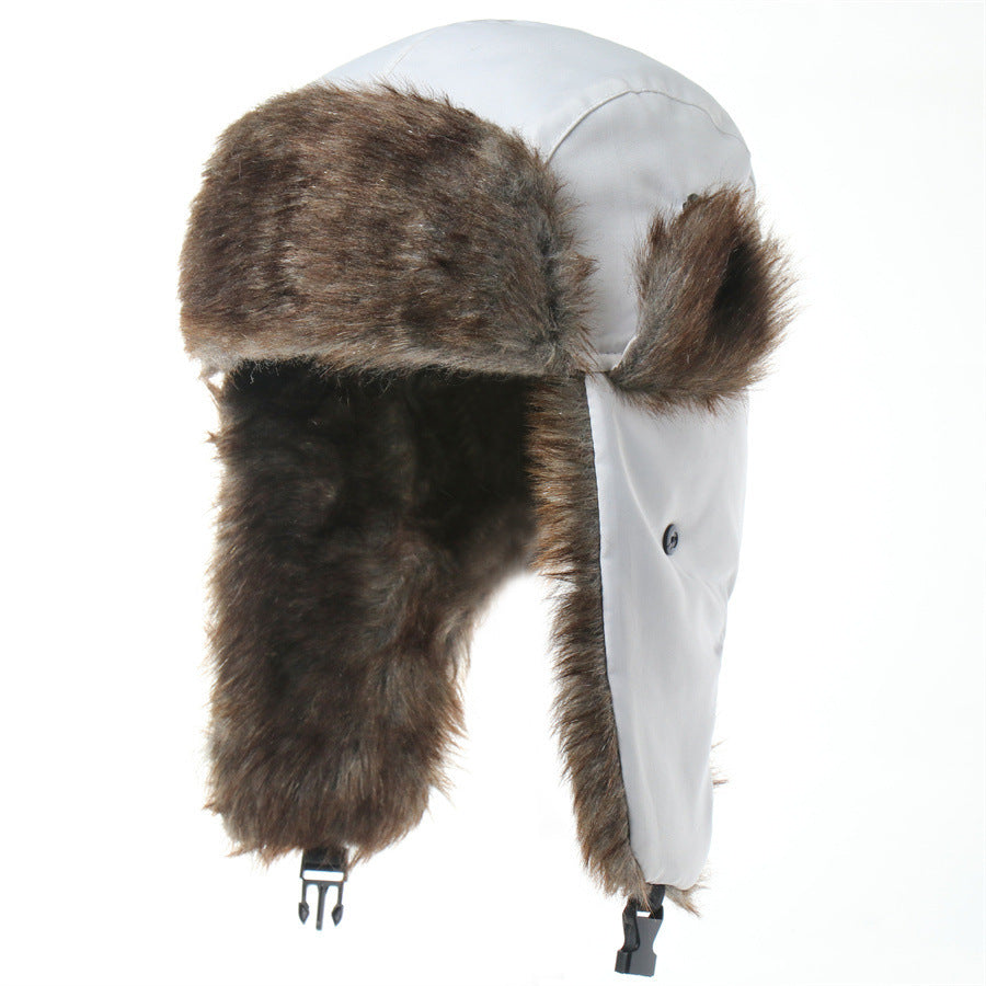 Autumn and Winter Camouflage Lei Feng Hats for Men and Women, Outdoor Cycling Windproof and Cold-Proof Ski Hats, Thickened Ear Protection Hats, Cross-Border