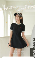 2025 New Swimwear Girl's Sports Swimwear Body-Slimming Belly-Covering Swimwear for Students Vacation Hot Spring Vacation