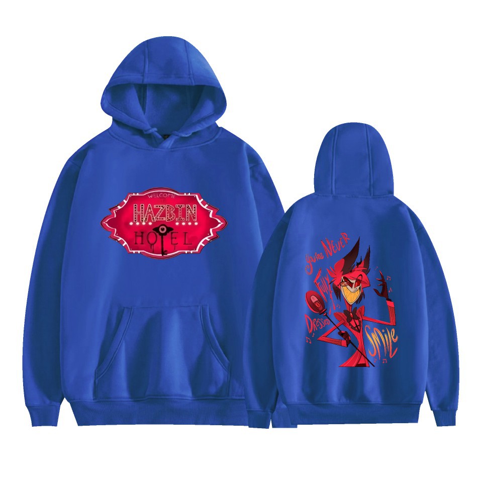 New Amazon AliExpress Hell Inn Anime Rim Perimeter Printed Casual Loose Men's and Women's Hoodie