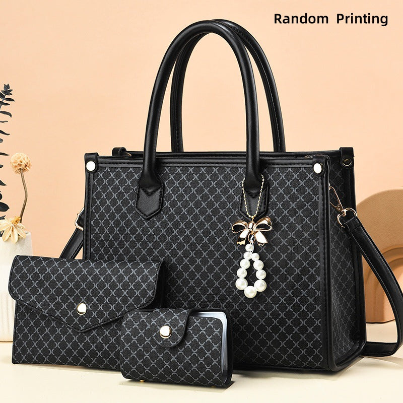 Women's Bag 2025 New Versatile Large-Capacity Handbag High-End Western Style Middle-Aged Mother Bag Women's Shoulder Crossbody Bag