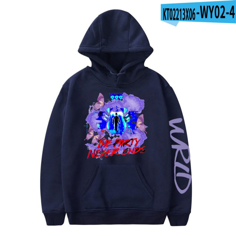 [Cross Border Code] Hot Print Juice WRLD Black Hoodies Men Hoodie