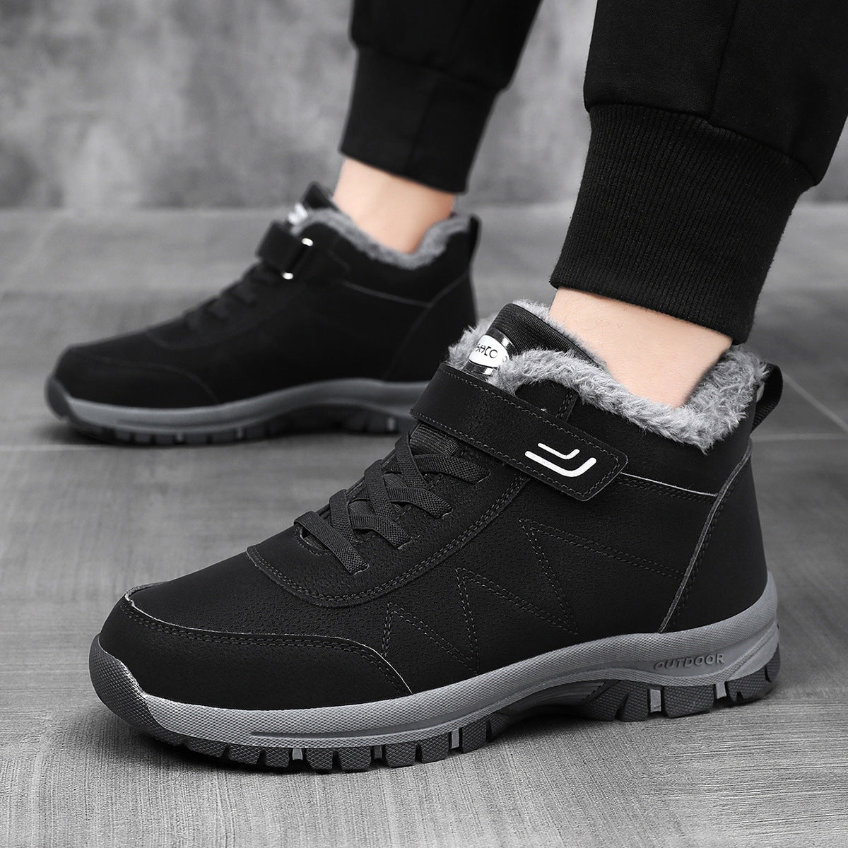 2025 High-Top Cotton Shoes Winter Hot Style Men's Warm Snow Boots 36-45
