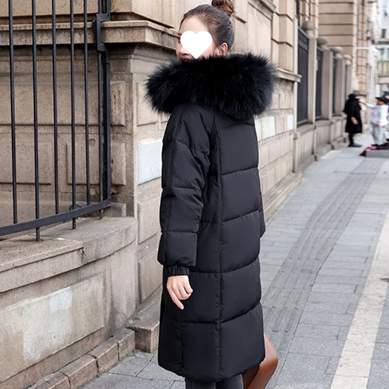 Women's Long Cotton Coat, Popular Style, Slimming, Petite Size, Trendy Ins Style, Winter 2025 New Women's Cotton Jacket