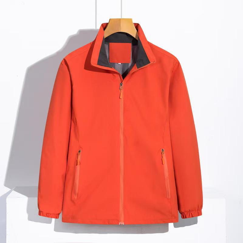 Jacket Long-Sleeved Workwear Workwear Advertising Cultural Shirt Waterproof Windproof Jacket Windbreaker Printed Logo Text Pattern