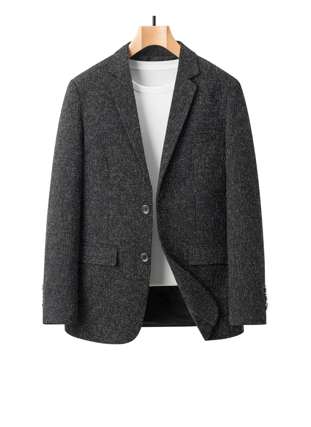 In-Stock Men's Suits for Spring and Autumn, Casual Single-Piece Men's Blazers, Wrinkle-Free Dad Coats, Export Cross-Border