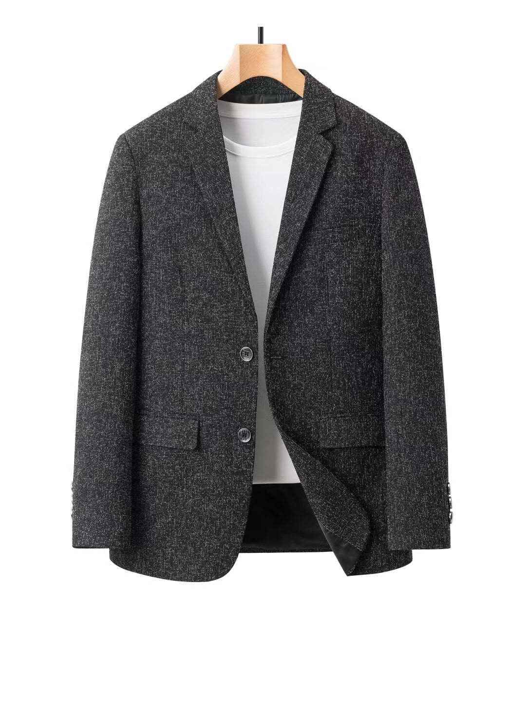 In-Stock Men's Suits for Spring and Autumn, Casual Single-Piece Men's Blazers, Wrinkle-Free Dad Coats, Export Cross-Border