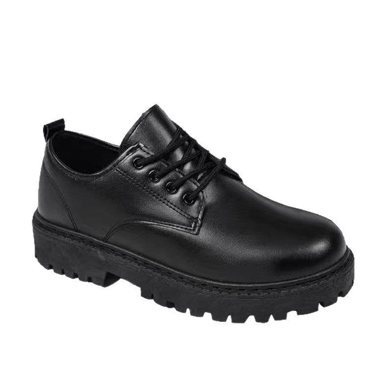2025 New Summer Men's Leather Shoes Black Formal Business Youth British Style Casual Versatile Work Men's Shoes