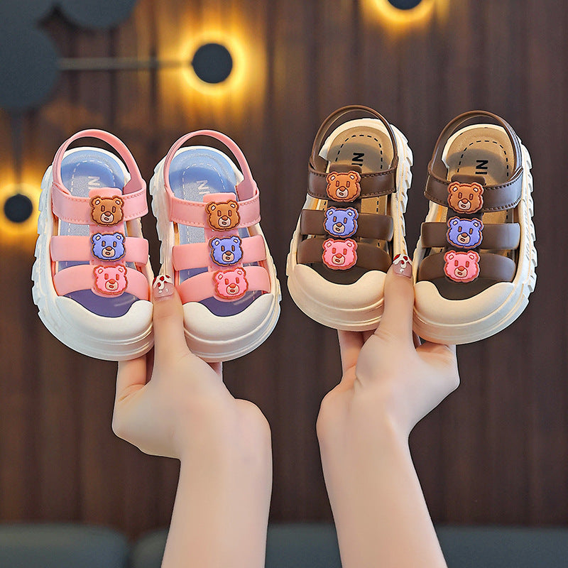 2025 New Children's Sandals Summer Indoor and Outdoor Non-slip Girls' Sandals Soft Sole Boys Zhongda Children's Sandals