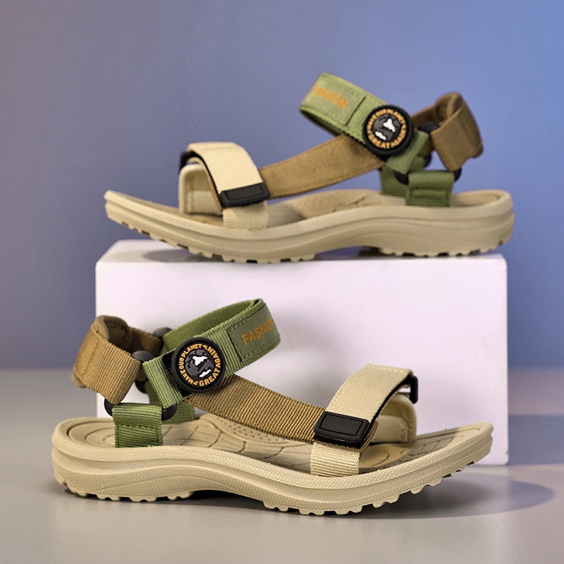 Children's Sandals for Boys and Girls in Summer New Style Comfortable Soft Sole Fashionable Breathable Outdoor Open-Toe Sports Beach Shoes
