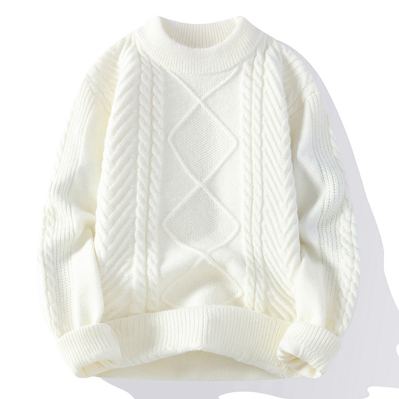 Cross-border New Sweater Men's Clothes Autumn and Winter Men's Knitted Shirt Crewneck Pullover Sweater Men's Casual Base Shirt