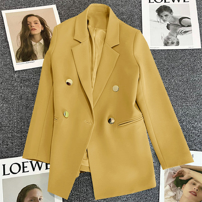 Cross-border Popular Small Suit Commuter plus size Metal Buckle Suit Women Jacket Amazon Women Loose Casual Jacket