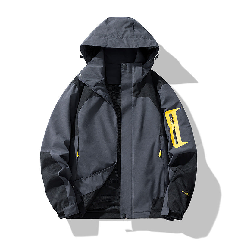New Youth Jackets, Men's and Women's Mountaineering Jackets, Spring & Fall Color Matching Casual Jackets, Couple Wear, Outdoor Windbreakers