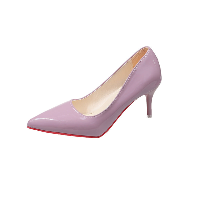 Cross-Border Large Size Women's High Heels 35-43 Size Pure Color Simple Stiletto High Heel Sandals Casual Fashion Shoes for Women