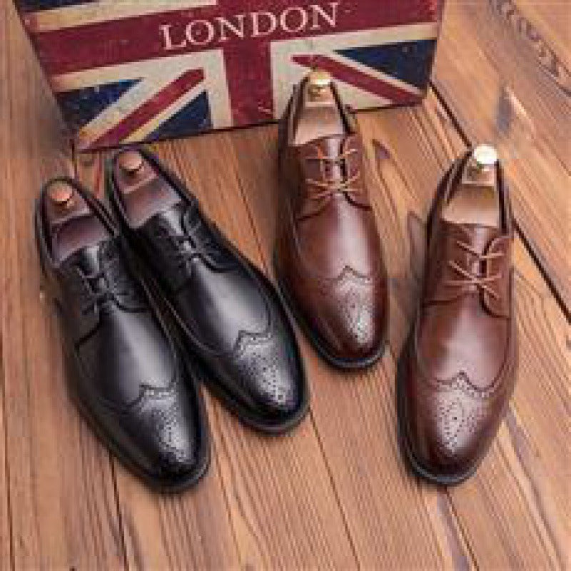 Large Size 48 Men's Formal Pointed Leather Shoes Leather Shoes Soft Leather British Men's Leather Mens Shoes