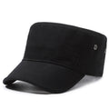 Hat Men's Spring and Summer Outdoor Summer Breathable Caps for Middle-aged and Elderly Sunshade Sunscreen Flat Top Cotton Outdoor Sports