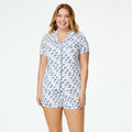 European and American Women's 2025 New Amazon Hot Fashion Casual Pajamas Shorts Short Sleeve suit Printed Home Clothes