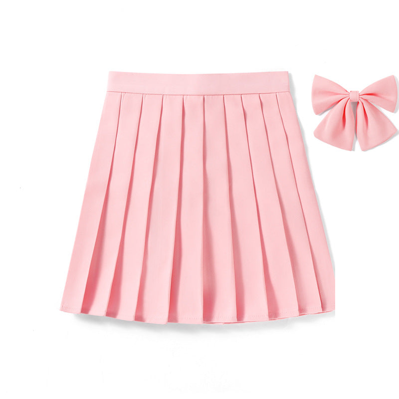 High Waist Pleated Skirt Pleated Skirt Class Uniform Performance Chorus Men and Women Short Skirt