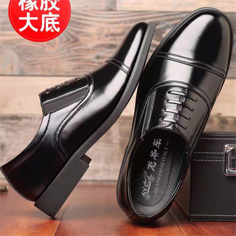 Leather Shoes Men's Spring & Fall Work Shoes Business Formal Men's Shoes Three Joint Slip-on Wholesale Drop Shipping