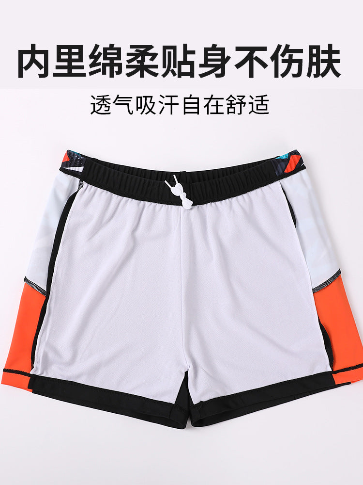 Children's Swimwear Boys' Swim Trunks 2026 New Model Kids' Swimwear for Older Children Youth Two-Piece Hot Spring Swimwear
