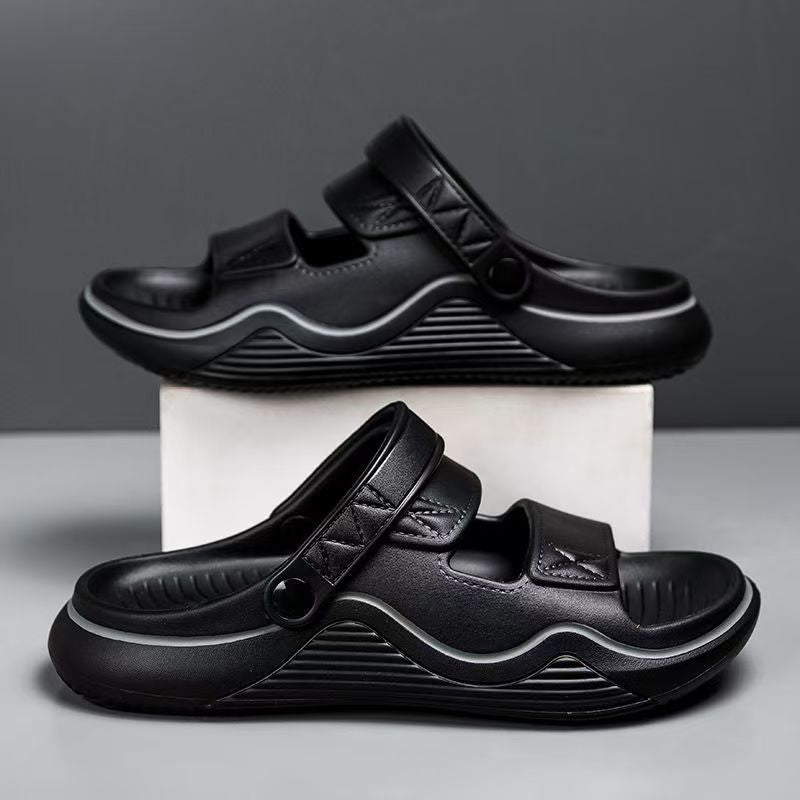 Thick-Soled Sandals for Men's Summer Outer Wear 2025 New Thick-Soled Sports Beach Outdoor Driving Sandals for Men