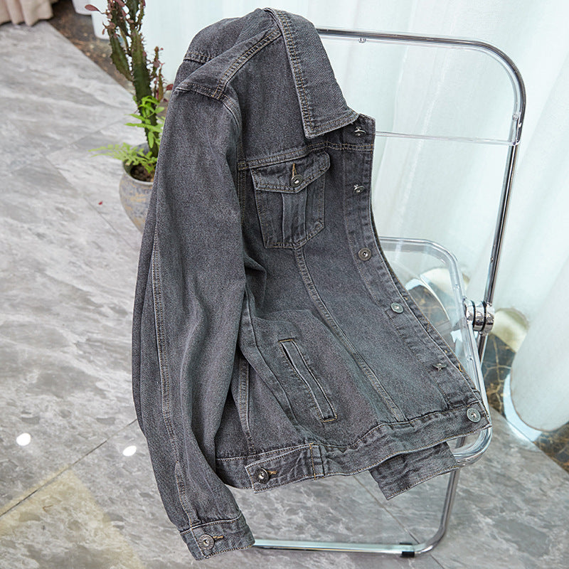 Fertilized Extra Large Loose Denim Coat fleece-lined Thickened plus size Men's Winter Jacket Warm Quilted Two-piece Top