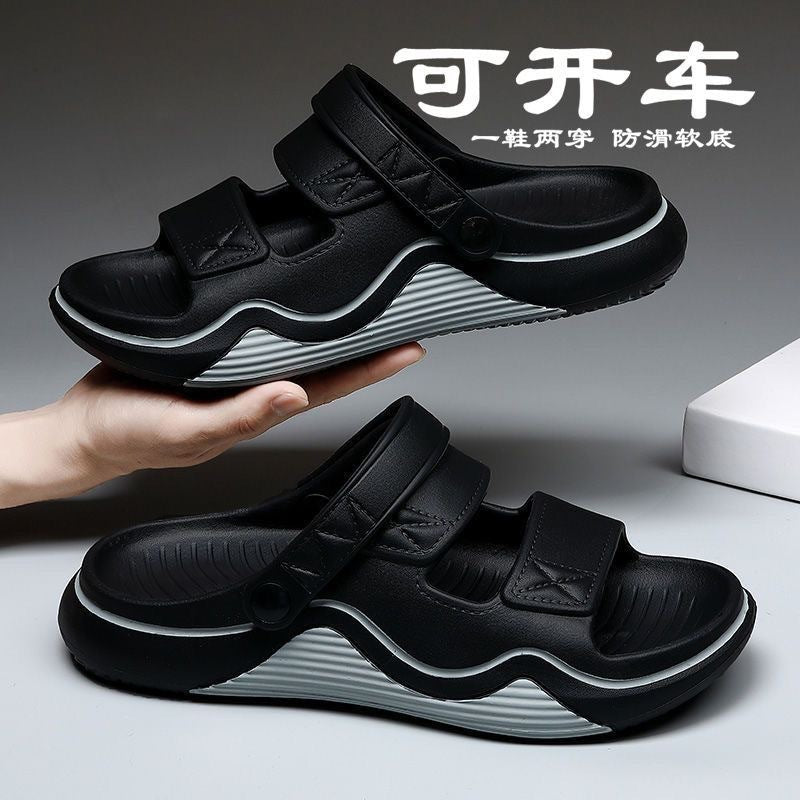 Thick-Soled Sandals for Men's Summer Outer Wear 2025 New Thick-Soled Sports Beach Outdoor Driving Sandals for Men