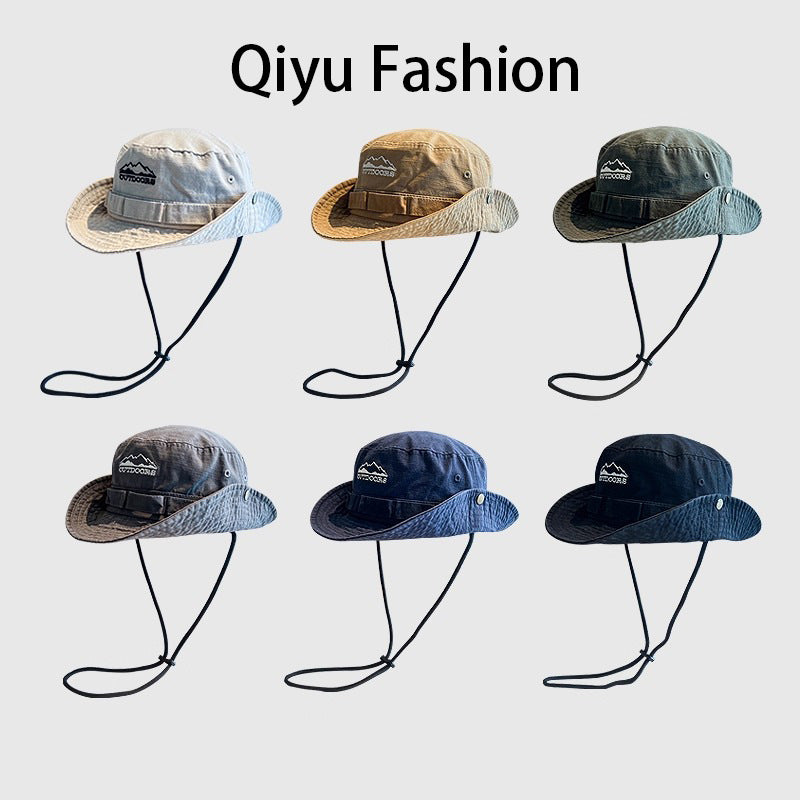 Camping and Hiking Hats for Men and Women with Small Head Circumference, Sun Hats for Summer, Face-Covering Sun Hats, Western Cowboy Hats with Large Brim