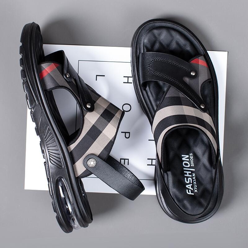 Sandals Men's Casual Beach Shoes Outdoor Sports Sandals Casual Shoes 2026 New Style Air Cushion Sole Anti-Slip Drop Shipping