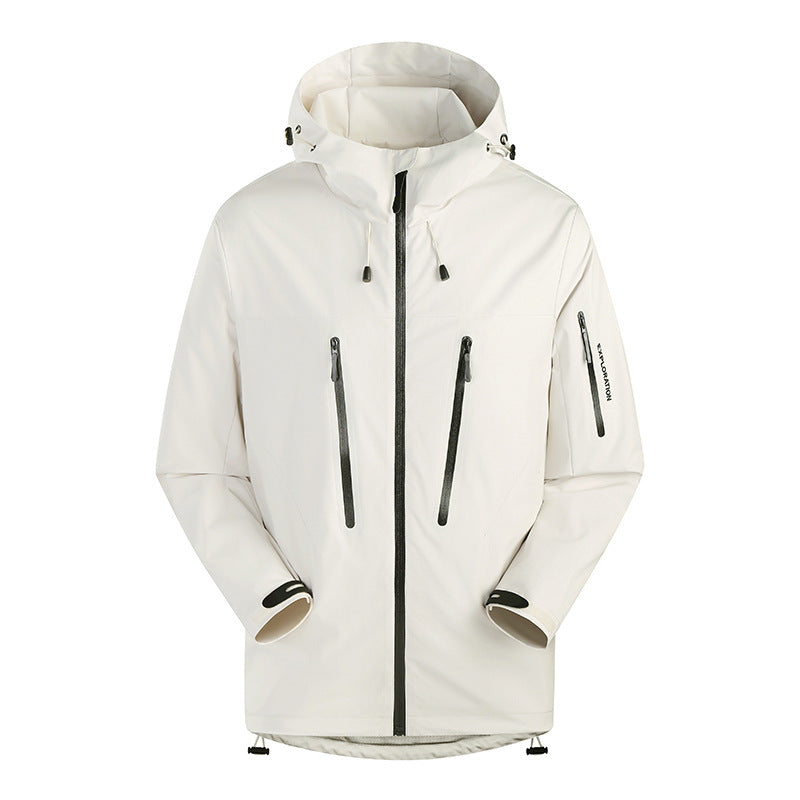 Niaojia Outdoor Jacket, Year of the Dragon Limited Waterproof and Windproof Men's and Women's Trendyy Jacket with Heat-Sealed Rubber