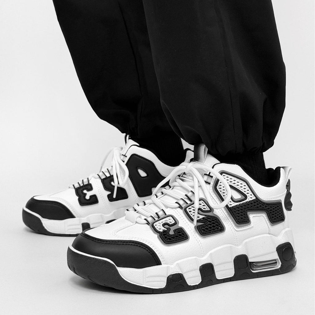 Leather Men's Sneakers, Fashionable and Versatile, Sports and Leisure Men's Shoes, Sports Shoes, Dad Shoes, Comfortable and Versatile for Students