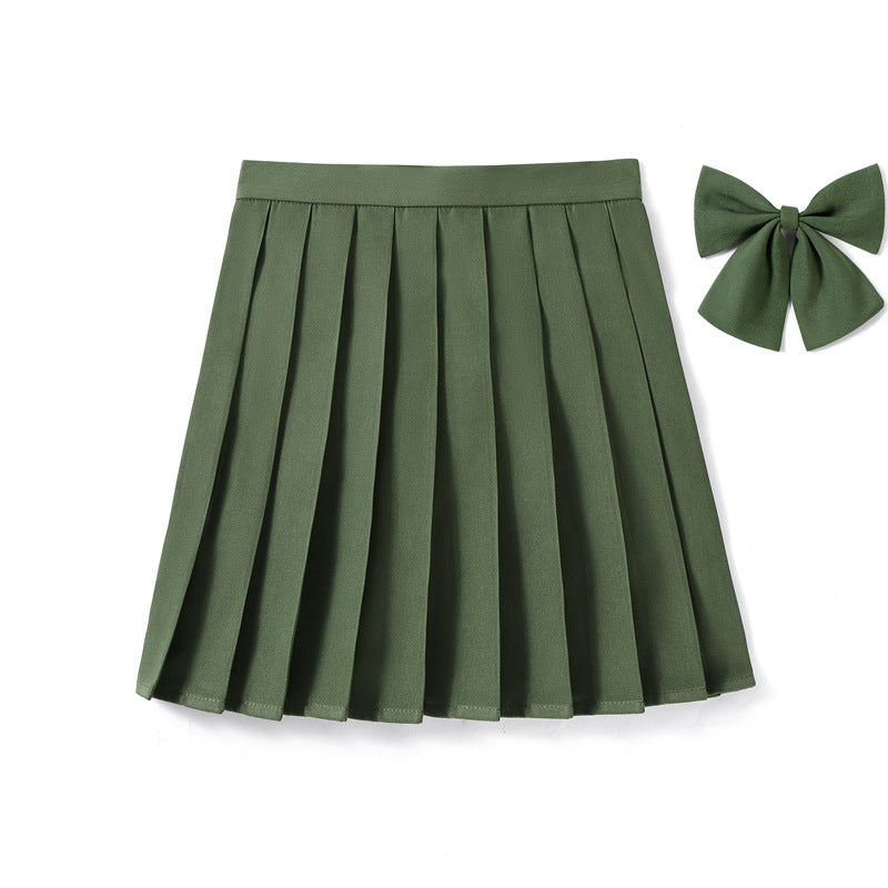 High Waist Pleated Skirt Pleated Skirt Class Uniform Performance Chorus Men and Women Short Skirt