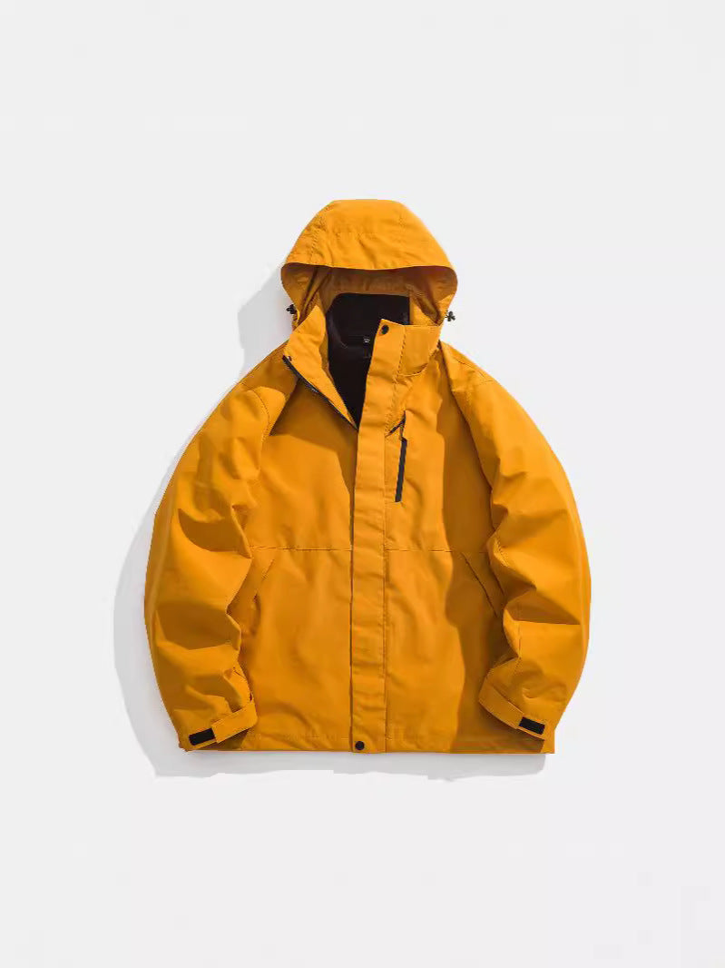 Jack Chuanyang Mountain Trendy Brand Outdoor Rush Jacket Couple's Jacket Men's and Women's Three-in-One Removable Windproof Waterproof Suit