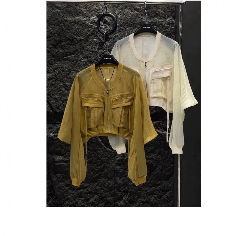 European Station 2025 Summer New European Design Versatile Short Thin Jacket Long Sleeve Sun Protection Women's Clothing