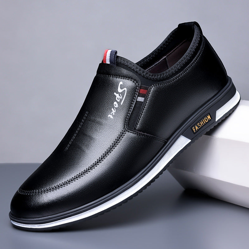 2025 New Men's Casual Leather Shoes Cowhide Formal Business Leather Shoes Non-Slip Loafers High-End Cross-Border Men's Shoes