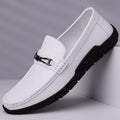 Men's Shoes 2025 New Summer Style Cowhide Loafers Men's Genuine Leather Versatile Casual Slip-On Shoes
