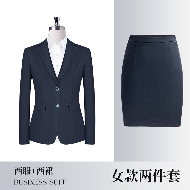 Business Wear Men's and Women's Same-style Suit Autumn and Winter Fashion Slim-fit Business Suit Women's Pants Vest Dress