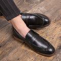 Men's Business Leather Shoes Cross-Border Large Size British Style Casual Shoes Fashionable Men's Slip-On Loafers Trendy Dinner Shoes