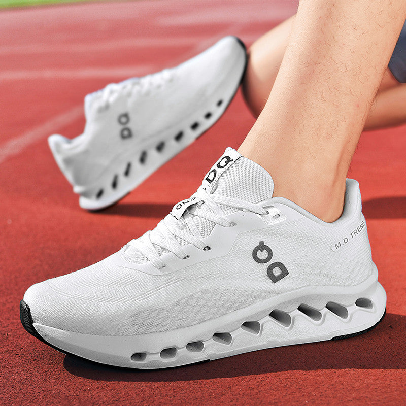 Men's Low-Top Sneakers, Lightweight Breathable Casual Shoes, Trendy Fly-Knit Lace-Up Men's Shoes Sneakers