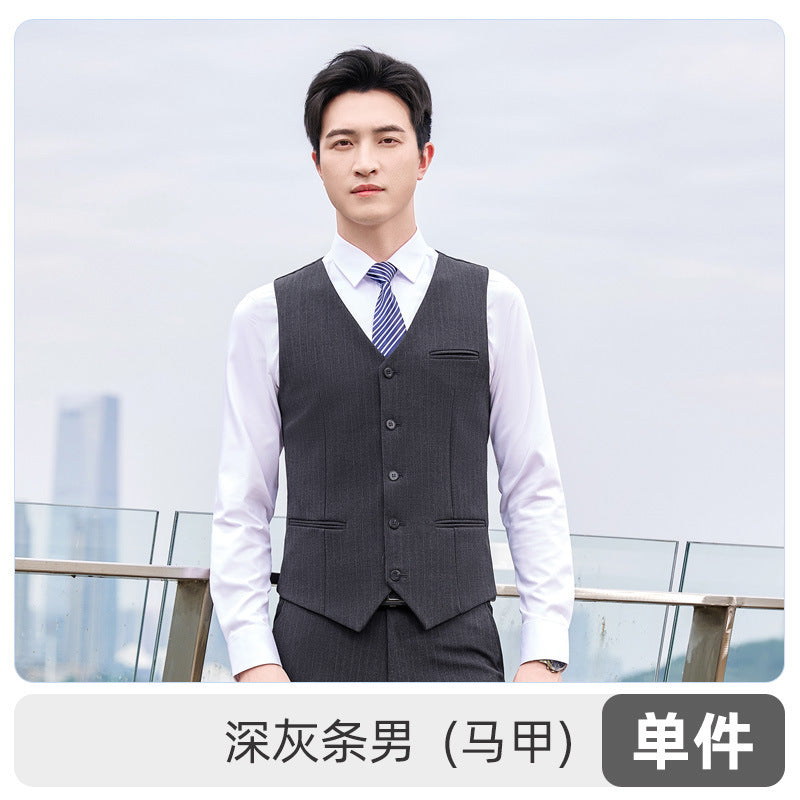 Autumn and winter new men's and women's same style business attire 4S shop business suit suit slim temperament hotel formal overalls