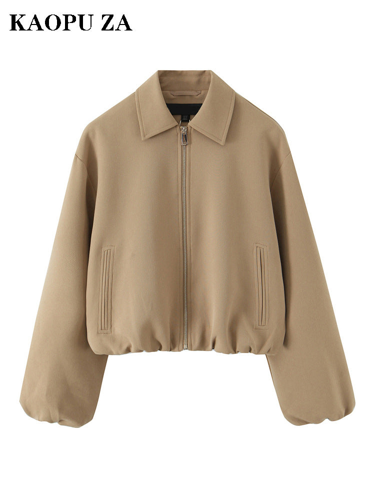 Kaopu Za European and American Style 2025 Autum New Design Women's Jacket Fashion Casual Versatile Trendyy Jacket
