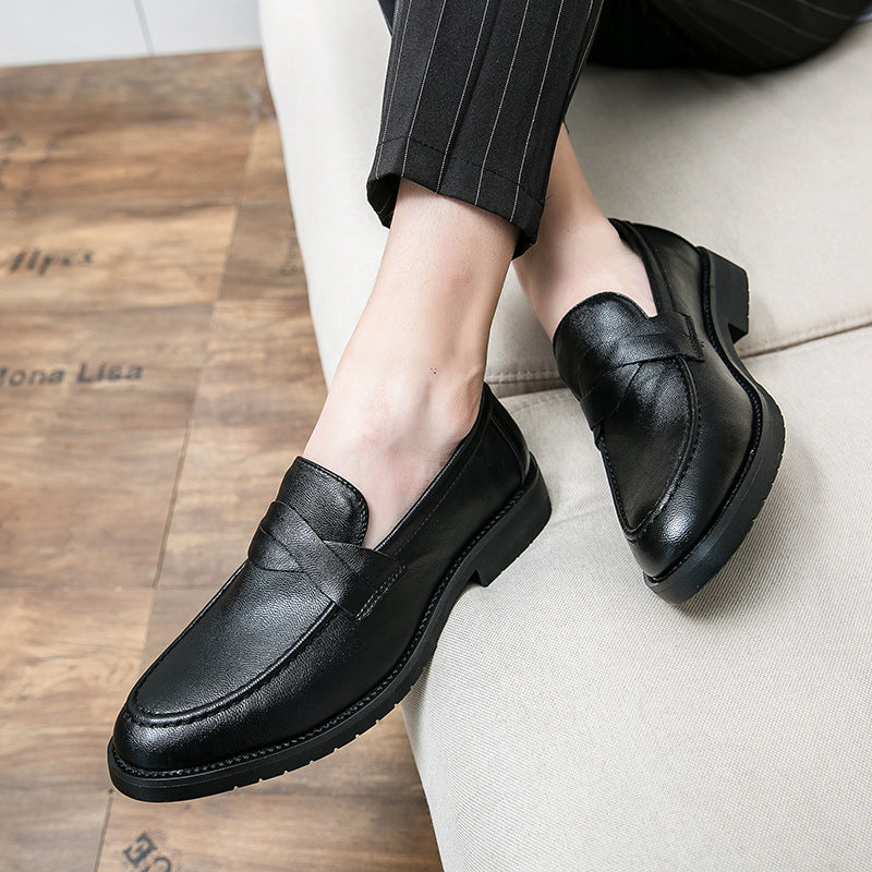 Men's Loafers Cross-border plus size Summer New Low-top Leather Shoes Fashion Men's Leg Lazy Shoes Casual Leather Shoes