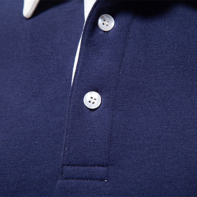 2024 Casual Sweatshirt New Trendy High-Quality Men's Sweatshirt Long-Sleeved Men's European Size Polo Collar Versatile Autum